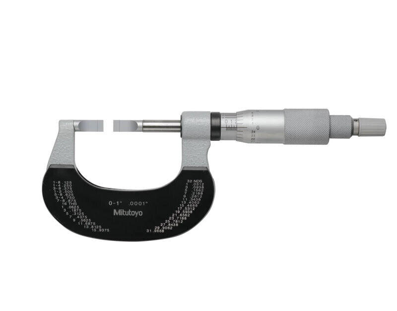 122-135-10 - Blade Micrometer, Hardened Aço Blade 0-1", 0,4mm,Blade, Mitutoyo