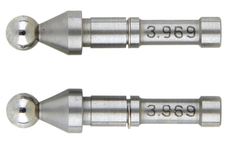 124-809 - Par de Pontas Intermutáveis -Esféricas 3,969mm,(5/32"), Mitutoyo
