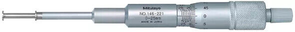 146-221 - Micrómetro -Ranhuras Interiores 0-25mm, 6,35mm,Flange, Mitutoyo