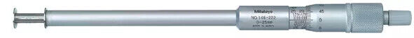 146-222 - Micrómetro -Ranhuras Interiores 0-25mm, 12,7mm,Flange, Mitutoyo