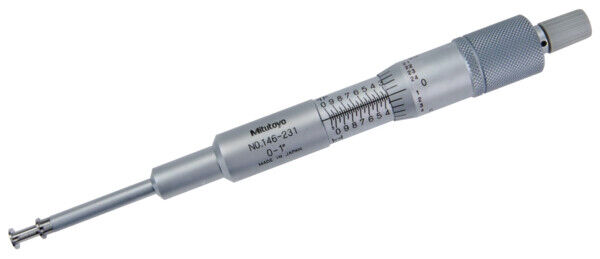 146-231 - Micrómetro -Ranhuras Interiores 0-1", 0,25" Flange, Mitutoyo