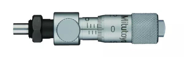 148-221-10 - cabeça micrométrica, Locking Screw Type 0-6,5mm, 0,01mm, Flat, com Clamp Nut, Mitutoyo