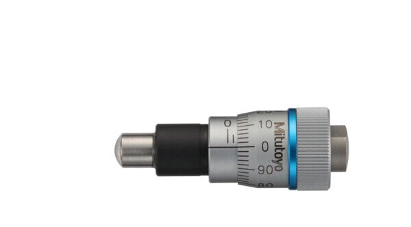 148-342-10 - cabeça micrométrica, Spindle Feed 0,1mm/rev. 0-6,5mm, 0,002mm, Spherical, Mitutoyo