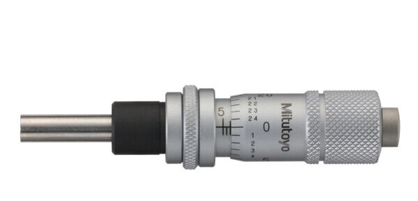 148-833-10 - cabeça micrométrica, Small Standard Type 0-0,5", 0,001", Flat, com Spindle Lock, Rev. Reading, Mitutoyo
