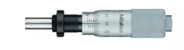 149-131-10 - cabeça micrométrica, Metal duro Tipped Spindle Standard Type, 0-15mm, 0,01mm, Flat, com Clamp Nut, Mitutoyo