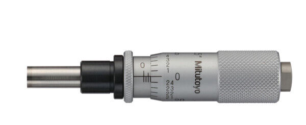 149-185-10 - cabeça micrométrica, Metal duro Tipped Spindle Standard Type, 0-0,5", 0,001", Flat, com Spindle Lock, Mitutoyo