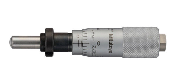 149-812-10 - cabeça micrométrica, Metal duro Tipped Spindle Standard Type, 0-0,5", 0,001", Spherical, com Clamp Nut, Mitutoyo