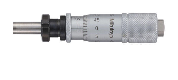 149-824-10 - cabeça micrométrica, Metal duro Tipped Spindle Standard Type, 0-15mm, 0,01mm, Flat, com Clamp Nut/Spindle Lock, Rev. Reading, Mitutoyo