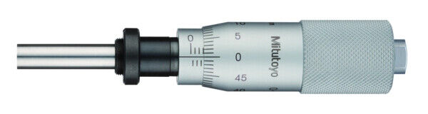 150-195-10 - cabeça micrométrica, Medium-sized Type Standard Type, 0-25mm, 0,01mm, Flat, com Clamp Nut, sem Ratched, Mitutoyo