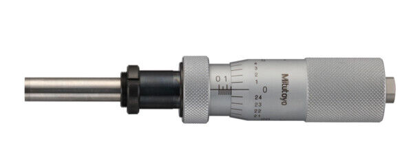 151-242-10 - cabeça micrométrica, Medium-sized Type com D=8mm,Spindle, 0-1", 0,001", Flat, com Clamp Nut/Spindle Lock, sem Ratched, Mitutoyo