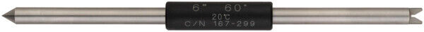 167-299 - Setting Standard Screw Thread Micrometer 60°, comprimento: 6", Mitutoyo