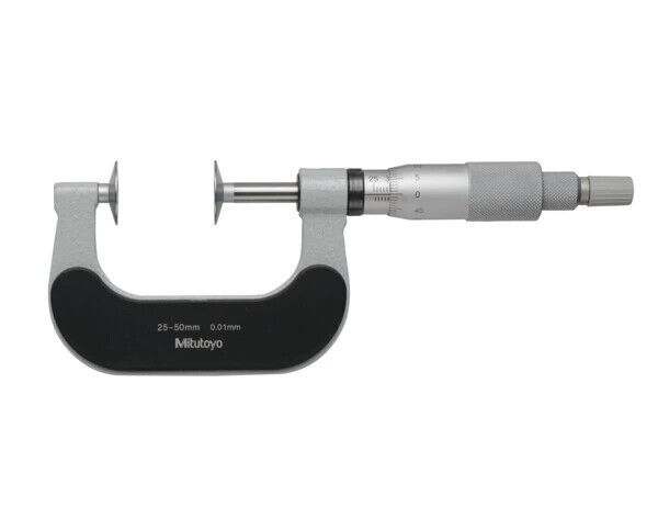 169-202-10 - Disc Micrometer, Non-Rotating Spindle 25-50mm, D=20mm, Mitutoyo
