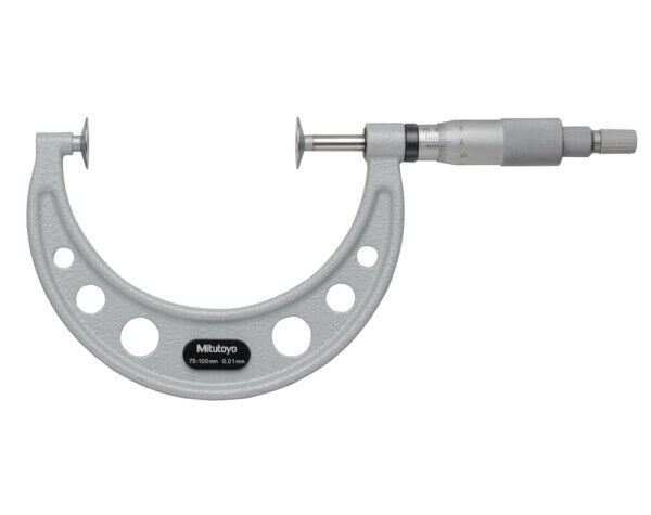 169-207-10 - Disc Micrometer, Non-Rotating Spindle 75-100mm, D=20mm, Mitutoyo
