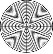 176-135 - Circulos Concêntricos para TM-500 (0.2", P=0.01"), Mitutoyo