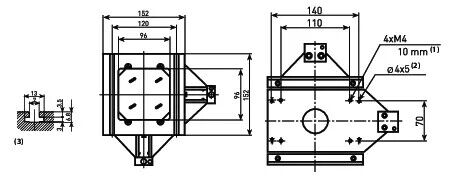 176-206 - Mesa para TM-500, 50x50 mm, Mitutoyo