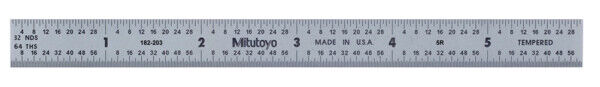 182-203 - Réguas de Aço 6" Polegadas, Mitutoyo