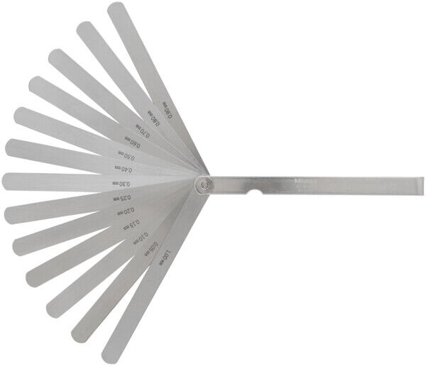 184-301S - Thickness/Feeler Gauge 0,05-1mm, 13 Leaves, 150mm,Blade, Mitutoyo