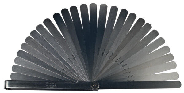 184-303S - Calibre de Espessuras 0,05-1mm, 28 Leaves, 150mm,Blade, Mitutoyo