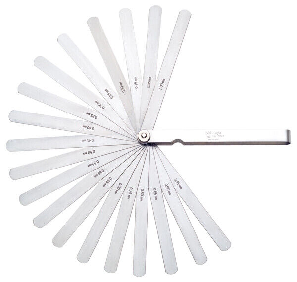 184-304S - Apalpa folgas, 0,05-1mm, 20 lâminas, comprimento 150mm, Mitutoyo