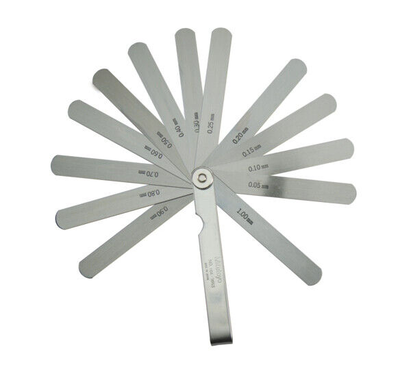 184-305S - Thickness/Feeler Gauge 0,05-1mm, 13 Leaves, 100mm,Blade, Mitutoyo