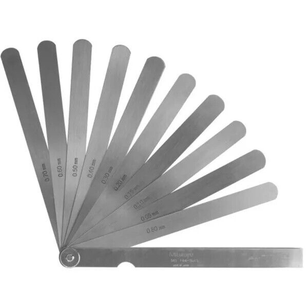 184-308S - Calibre de Espessuras 0,05-0,8mm, 10 Leaves, 150mm,Blade, Mitutoyo