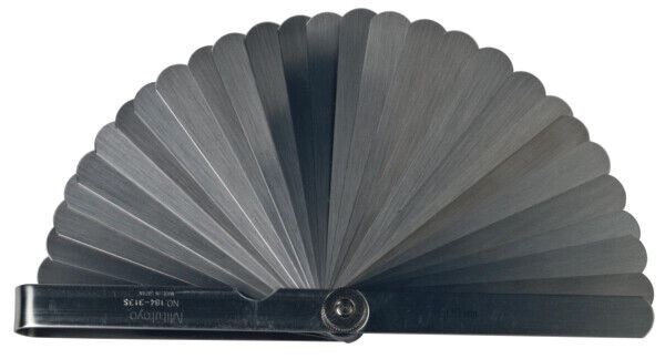 184-313S - Thickness/Feeler Gauge 0,05-1mm, 28 Leaves, 100mm,Blade, Mitutoyo