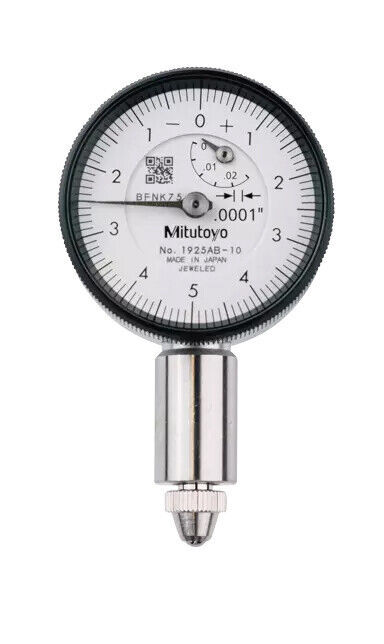 1925AB-10 - Comparador, Tampa lisa, ANSI/AGD Type Jewelled Bearing, 0,025", 0,0001", Mitutoyo