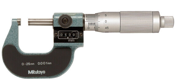 193-111 - Micrómetro de Exteriores -Contador Mecânico 0-25mm, 0,001mm, Mitutoyo