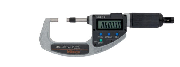 227-213-20 - Micrómetro ABSOLUTE Digimatic -QuickMike, Polegadas/Métrico, 0,6-1,2", 0,5-2,5N, Mitutoyo