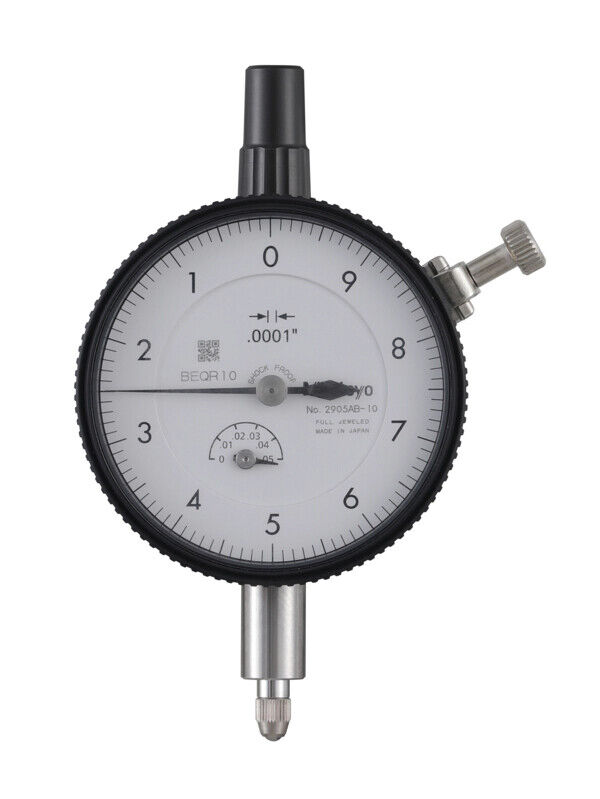 2905AB-10 - Comparador, Tampa lisa, ANSI/AGD Type Reverse Dial Face, Jewelled Bearing, Shockproof, 0,05", 0,0001", Mitutoyo