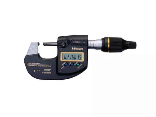 293-130-20 - High Accuracy Digital Micrometer Polegadas/Métrico, 0-1”, 0,000005”, Mitutoyo