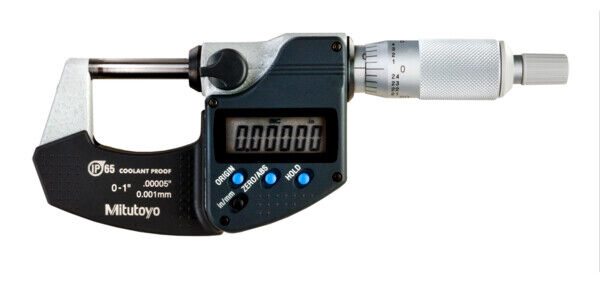 293-340-30 - Micrómetro Digimatic IP65 Pol/Métrico 0-1", sem saída de dados, Mitutoyo