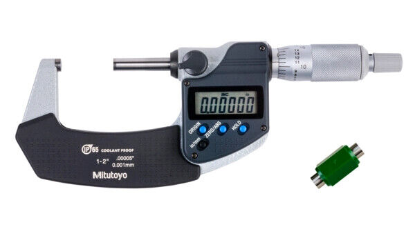 293-341-30 - Micrómetro Digimatic IP65 Pol/Métrico 1-2", sem saída de dados, Mitutoyo