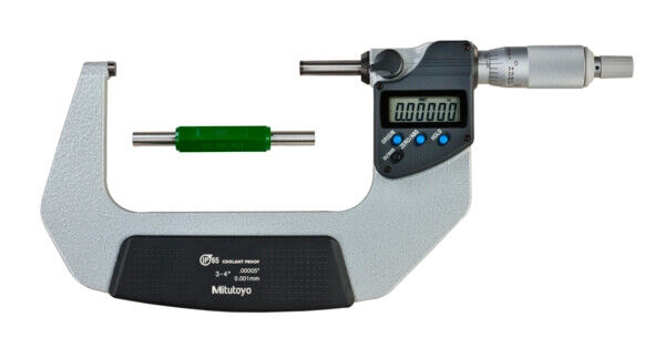 293-343-30 - Micrómetro Digimatic IP65 Pol/Métrico 3-4", sem saída de dados, Mitutoyo