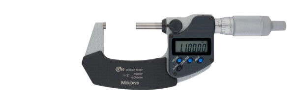 293-345-30 - Micrómetro Digimatic IP65 Pol/Métrico 1-2", sem saída de dados, Ratched Thimble, Mitutoyo