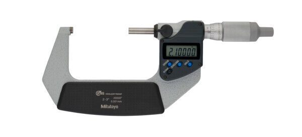 293-346-30 - Micrómetro Digimatic IP65 Pol/Métrico 2-3", sem saída de dados, Ratched Thimble, Mitutoyo