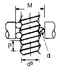 952152 - Medição com 3 Arames D= 0,25mm,para D= 8mm,Spindle, Mitutoyo