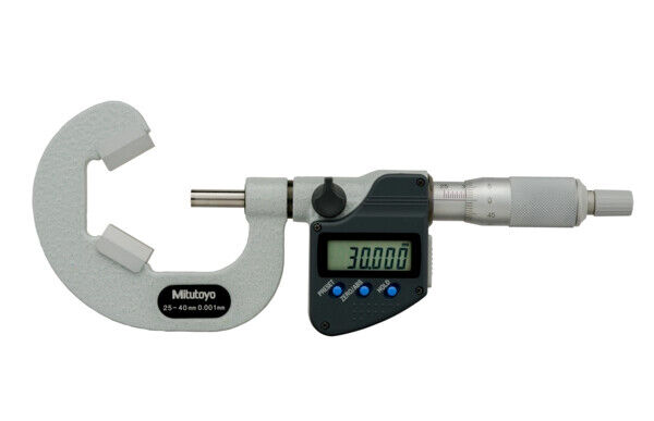 314-253-30 - Micrómetro Digimatic -Batente -V 25-40mm, Mitutoyo