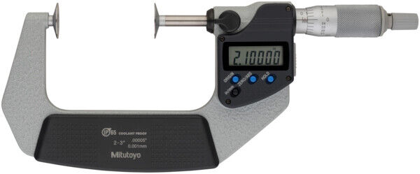 323-352-30 - Micrómetro Digimatic -Discos Polegadas/Métrico, 2-3", Disco=20mm, Mitutoyo