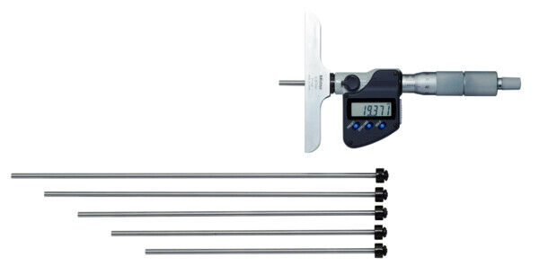 329-250-30 - Micrómetro Digimatic de Profundidade -varetas Intermutáveis 0-150mm, incl. 6 Rods, Mitutoyo