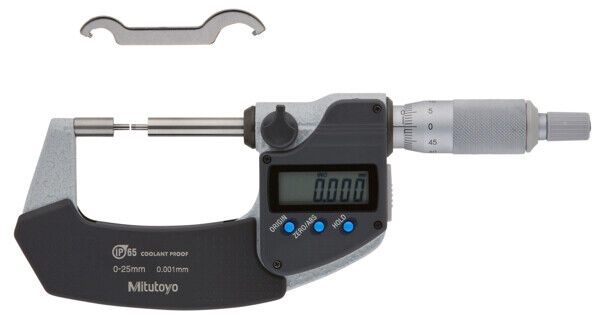 331-261-30 - Micrómetro Digimatic -Pontas Escalonadas 0-25mm, 2mm,Measuring Face, Mitutoyo