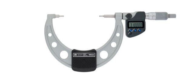 331-354-30 - Micrómetro Digimatic -Pontas Escalonadas Polegadas/Métrico, 3-4", 3mm,Measuring Face, Mitutoyo