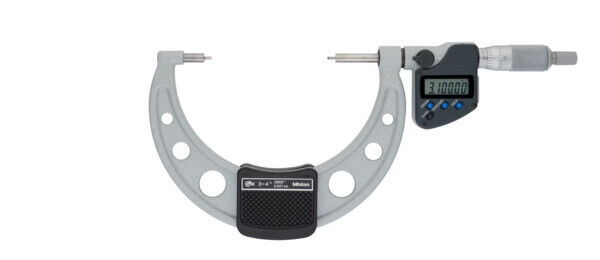 331-364-30 - Micrómetro Digimatic -Pontas Escalonadas Polegadas/Métrico, 3-4", 2mm,Measuring Face, Mitutoyo