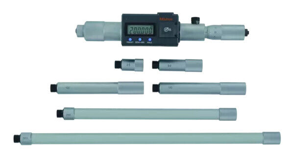 337-301 - Micrómetro de Interiores Digimatic -Tubular com Extensões 200-1000mm, IP65, incl. 6 Rods, Mitutoyo