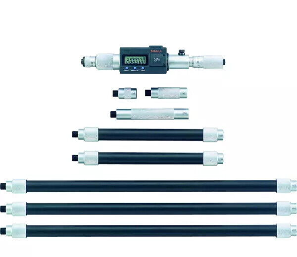 339-304 - Micrómetro de Interiores Digimatic -Tubular com Extensões Polegadas/Métrico, 8-80", IP65, incl. 8 Rods, Mitutoyo