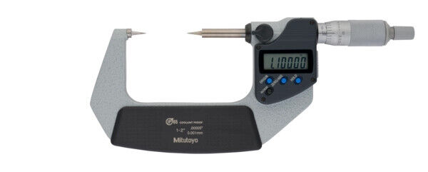 342-352-30 - Micrómetro Digimatic -Pontas Polegadas/Métrico, 1-2", 15° Tip, Mitutoyo