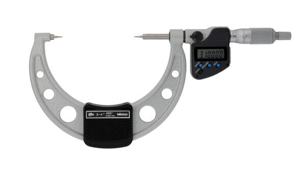 342-354-30 - Micrómetro Digimatic -Pontas Polegadas/Métrico, 3-4",15° Tip, Mitutoyo