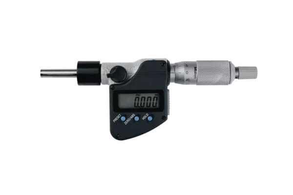 350-271-30 - Cabeça Micrométrica Digital -Haste de 12mm,0-25mm, Flat Spindle, 12/18mm,Plain Stem, Mitutoyo