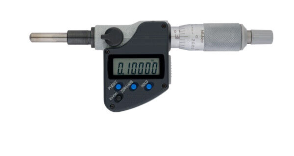 350-353-30 - Cabeça Micrométrica Digital -Haste de 10mm,0-1", SR4 Spindle, 0,375" Plain Stem, Mitutoyo