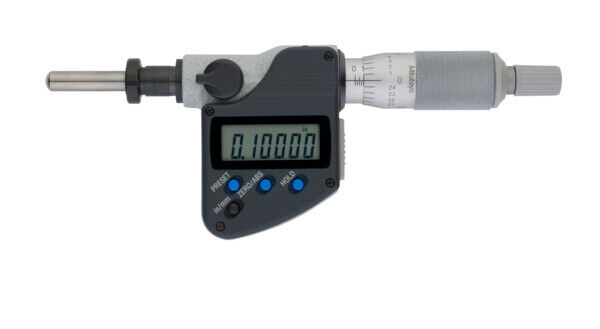 350-354-30 - Cabeça Micrométrica Digital -Haste de 10mm,0-1", SR4 Spindle, Cla. Nut, 0,375" Stem, Mitutoyo